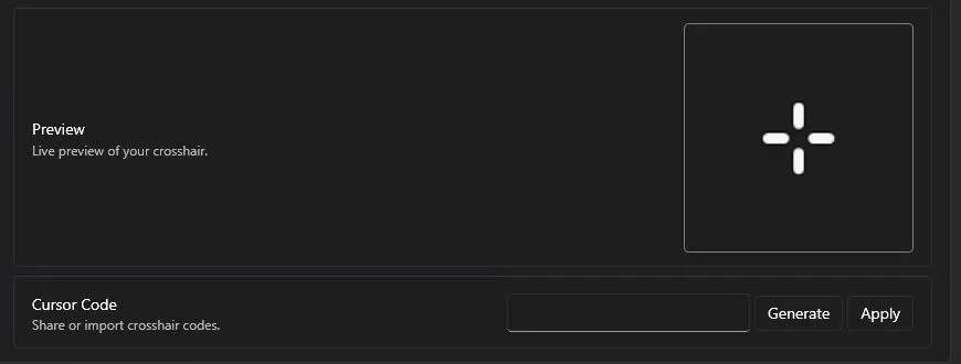 import custom crosshair codes